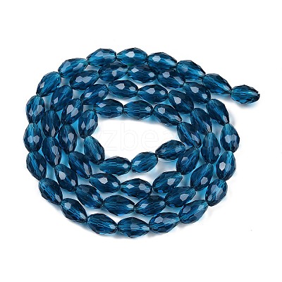 Transparent Glass Beads Strands X-EGLA-N013-T6mm-D25-1