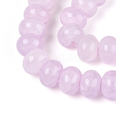 Baking Paint Crackle Glass Beads Strands DGLA-N020-01A-04-1