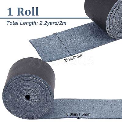 Flat Microfiber Imitation Leather Cord LC-WH0006-07D-01-1