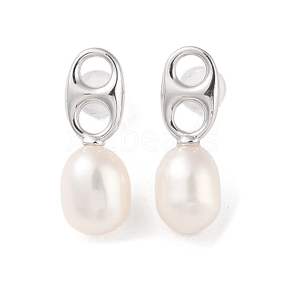 Anti-Tarnish Sterling Silver Stud Earrings EJEW-C087-11C-P-1