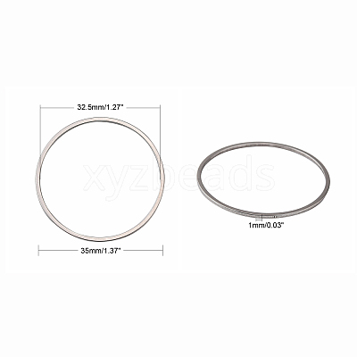 Tarnish Resistant 304 Stainless Steel Linking Ring STAS-T047-15B-1