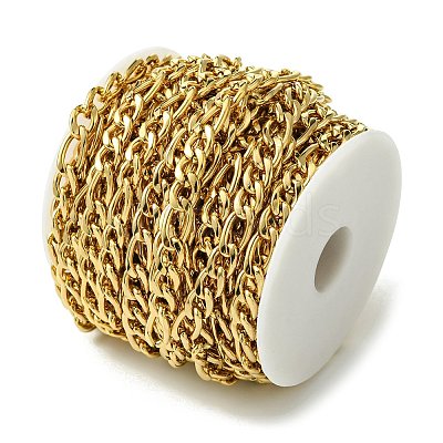 10M Ion Plating(IP) 304 Stainless Steel Figaro Chains CHS-G035-02C-G-1