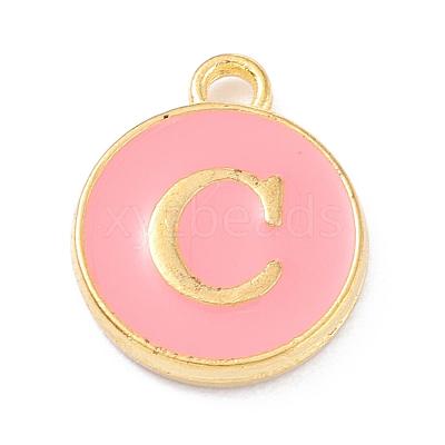Golden Plated Alloy Enamel Charms ENAM-Q437-14C-1