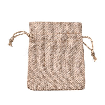 Burlap Packing Pouches Drawstring Bags X-ABAG-Q050-7x9-01-1