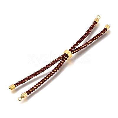 Braided Cotton Cord Slider Bracelet Making LS-MAK-R001-01G-04-1