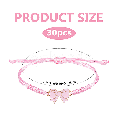 30Pcs Alloy Enamel Link Bracelets BJEW-DC00022-1
