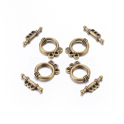 Tibetan Style Alloy Toggle Clasps LS-MLF10795Y-NF-1