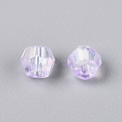 Transparent Spray Painted Glass Beads X1-EGLA-N018-4mm-02-1