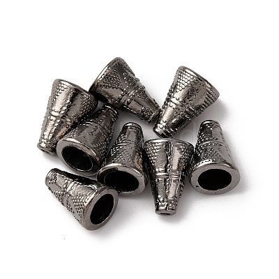 Tibetan Style Cone Alloy Bead Caps TIBE-Q044-13B-RS-1