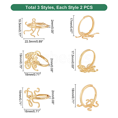 Open Adjustable Rings Base KK-PH0004-67-1