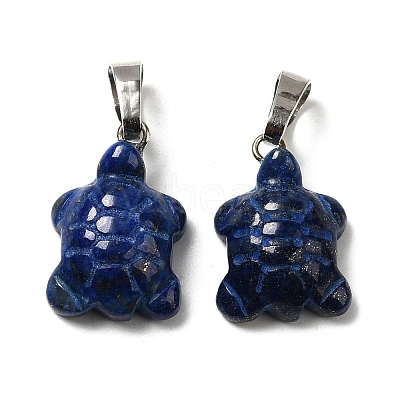 Dyed Natural Lapis Lazuli Pendants G-F758-A07-P-1