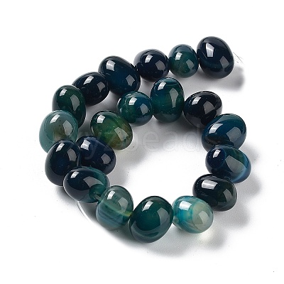Natural Agate Beads Strands G-G021-03B-17-1