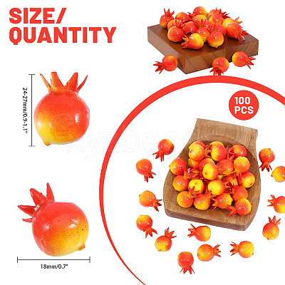 Mini Foam Imitation Pomegranates AJEW-WH0473-06-1