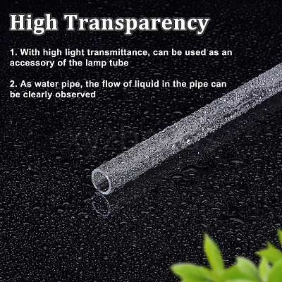 Transparent Acrylic Pipe AJEW-WH0475-51L-1