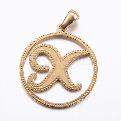 Ion Plating(IP) 304 Stainless Steel Pendants STAS-K162-077G-1