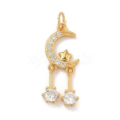 925 Sterling Silver Pave Clear Cubic Zirconia Pendants STER-G049-01A-G-1