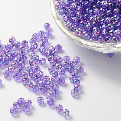 Eco-Friendly Transparent Acrylic Beads X-PL733-13-1