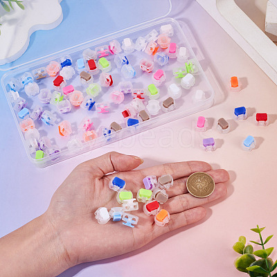 100Pcs 10 Colors Plastic Cord Locks KY-TA0001-66-1