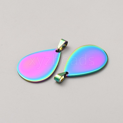 Heart/Flat Round/Teardrop Alloy Pendants FIND-WH0139-321C-RC-1