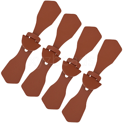 8Pcs 1-Hole PU Leather Buttons FIND-GF0008-82B-1