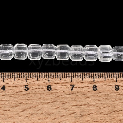 Natural Quartz Crystal Rock Crystal Beads Strands GG-CBA4808-B03-03-1