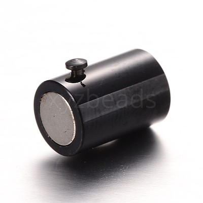304 Stainless Steel Locking Tube Magnetic Clasps STAS-G140-79-6mm-1