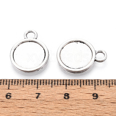Tibetan Style Alloy Pendants Cabochon Settings PALLOY-N178-12AS-B-1