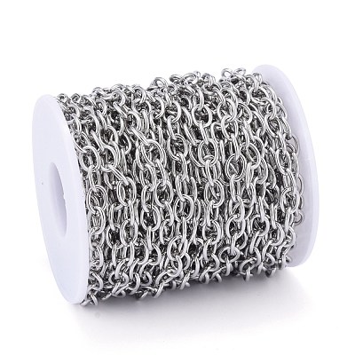 Tarnish Resistant 304 Stainless Steel Cable Chains CHS-F011-02A-P-1