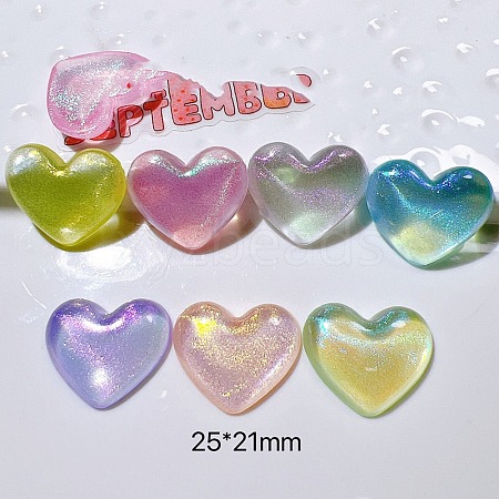 Acrylic Plastic Cabochons OACR-M033-21-1