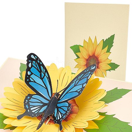 3D Paper Greeting Card AJEW-WH0248-326-1