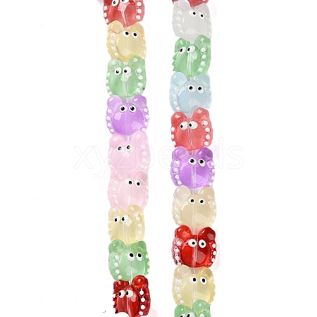 Transparent Glass Beads Strands LAMP-L078-010A-1