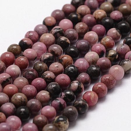 Natural Rhodonite Beads Strands G-D840-59-10mm-1