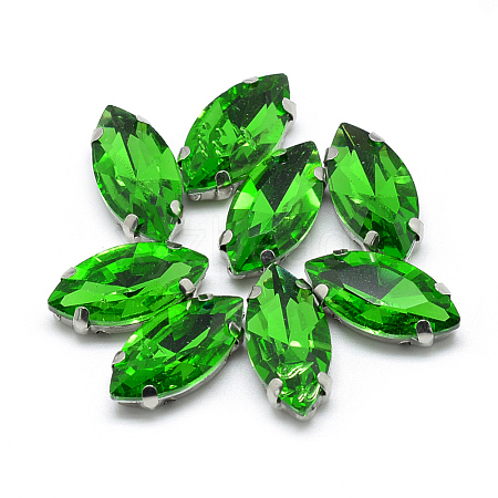 Sew on Rhinestone RGLA-T034-4x15mm-20-1