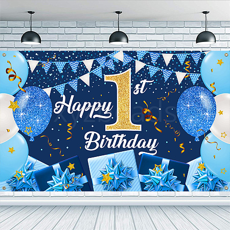 Polyester Hanging Banner Sign AJEW-WH0190-064-1