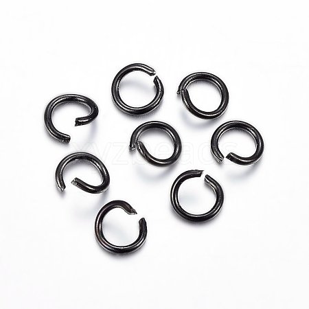 Ion Plating(IP) 304 Stainless Steel Open Jump Rings X-STAS-H467-03B-4mm-1