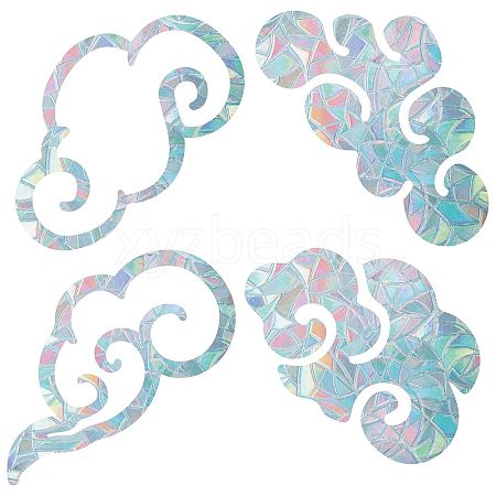 Gorgecraft Waterproof PVC Colored Laser Stained Window Film Adhesive Stickers DIY-WH0256-047-1