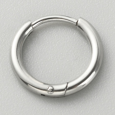 316L Surgical Stainless Steel Huggie Hoop Earrings for Girl Women EJEW-TAC0011-11A-P-1