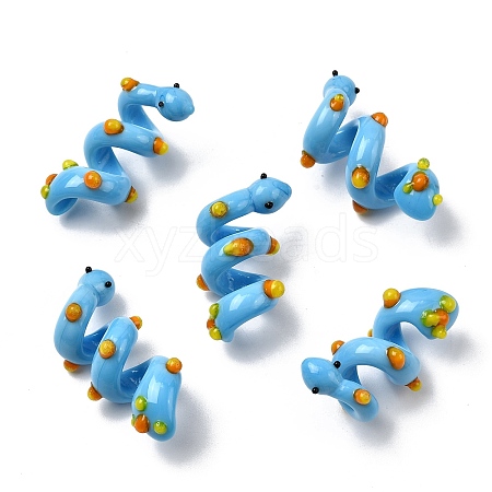 Handmade Lampwork Enamel Beads LAMP-K039-35I-1