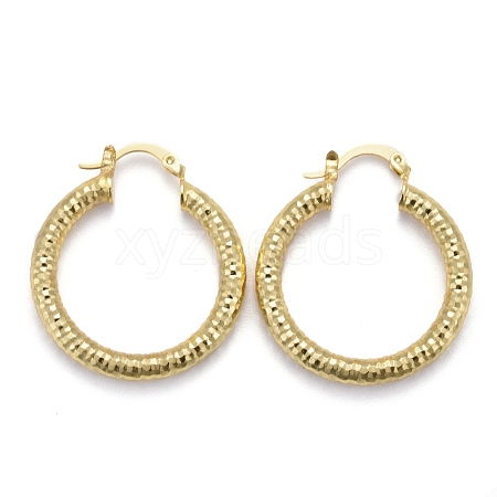 Brass Hoop Earring EJEW-P265-05G-1