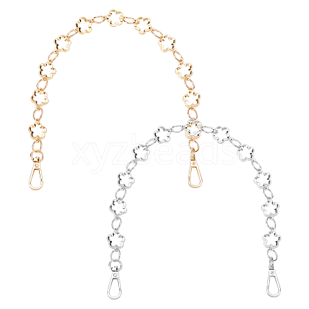 2Pcs 2 Colors Zinc Alloy Links Bag Straps FIND-WR0004-04-1
