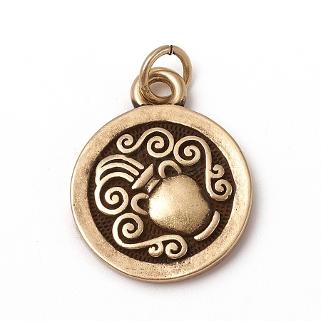 Brass Pendants KK-I668-01AB-04-1