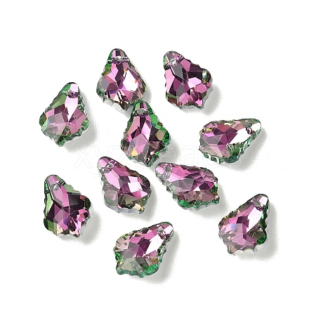AB Color Plated Electroplate Glass Pendants EGLA-O003-06C-13-1