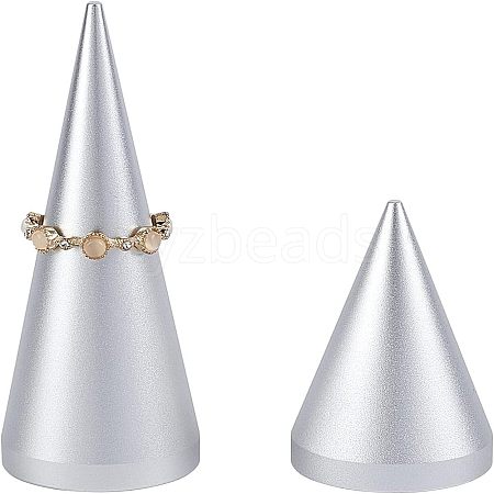 Aluminum Finger Ring Display Holder RDIS-WH0004-01-1