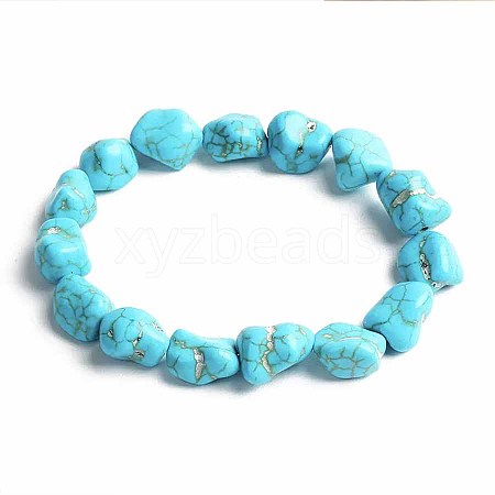 Turquoise Bracelet with Elastic Rope Bracelet DZ7554-10-1