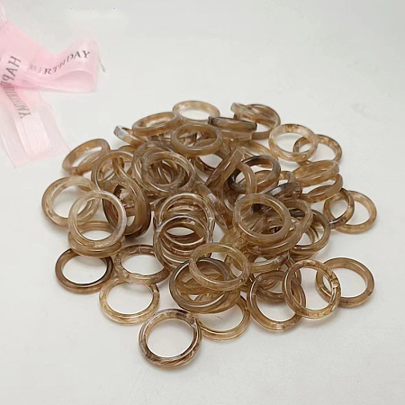 1Pc Acrylic Plain Band Rings WGC4C6E-08-1