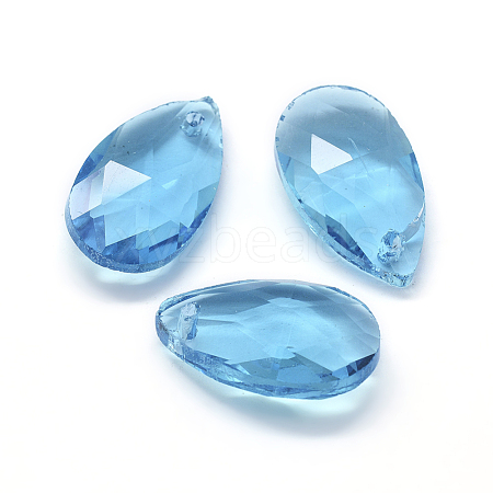Faceted Glass Pendants GLAA-F069-L-A13-1