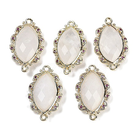 Natural Quartz Crystal Faceted Horse Eye Links G-B126-02G-05-1