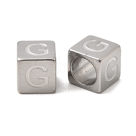 304 Stainless Steel European Beads STAS-D382-02G-P-1