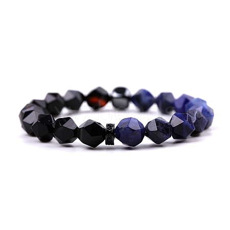 Black Onyx Stretch Bracelets PW-WG53FF8-05-1