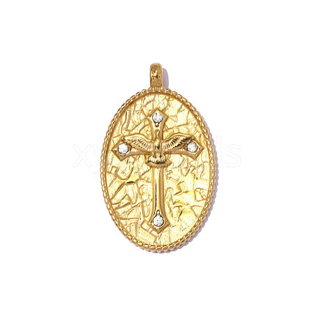 304 Stainless Steel Pendants STAS-OY014-80G-1